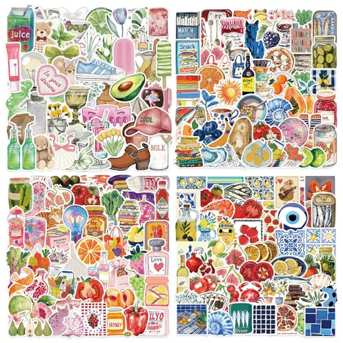 200PCS Pink Aesthetics Stickers, Girly Cute Coquette Stickers Pack for Laptop Luggage Scrapbooking Skateboard Guitar Water Bottle, Gift for Teens Kids Girls