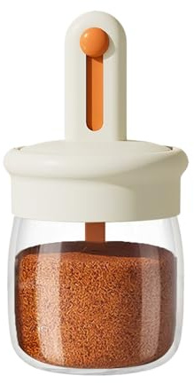 Kryddförvaringsglas – bred munlufttät – kryddbehållare, 275 ml hållbar