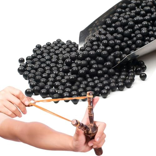 9mm Sfere per Fionda, Palla di Argilla dura, Sfere di Argilla Biodegradabili, Ecologiche Argilla Palline per Allenamento con la Fionda, 900g