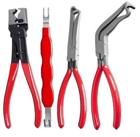 Niceminiwall 4 Pcs Electrical Disconnect Pliers Set High Carbon Steel Automotive Connector Separator Tool for Wire Terminal Removal Cars SUVs Trucks
