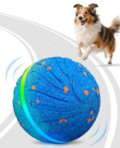 Xeuch Smart Interactive Dog Balls, Automatic Moving Ball for Medium and Large Dogs, ETPU New Material, Motion Activated Rolling & Rotating Bouncy Toy for Dog Enrichment & Stimulation