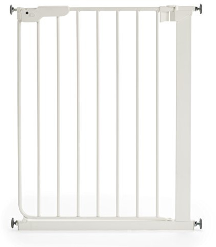 BabyDan barrière de sécurité pour portes et escaliers Slim Fit : Pour ouvertures étroites, 60.5 - 66.5 cm, Blanc