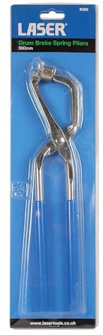Laser 6282 Drum Brake Spring Pliers, Blue, 300mm