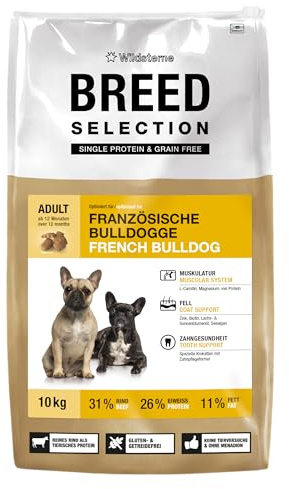 Wildsterne Breed Selection Französische Bulldogge, 10 kg | Getreidefreies Trockenfutter | Monoprotein | von Tierärzten entwickelt
