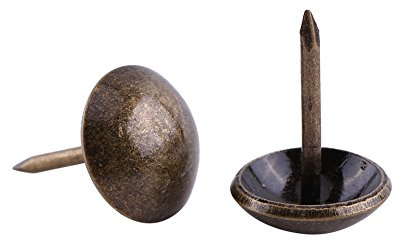Polsternagel, -stift aus Metall; dekorative Polsternägel im Antik-Stil, für Holz, Polstermöbel, Dekor; Türnagel, Reißzwecke; 100 Stück