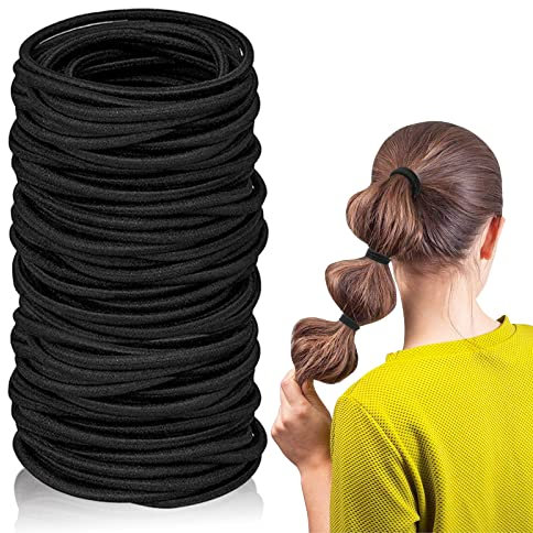 Haargummis, 100 Stück Haar Elastische Haargummi,Elastisch Stirnband Für Pferdeschwanz Halter Für Dicke Schwere und Lockiges Haar für Frauen Mädchen