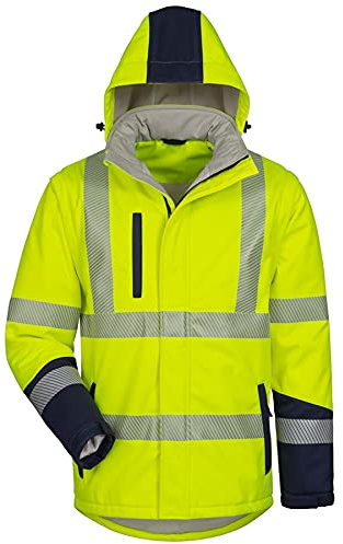 SAFESTYLE Warnschutz-Softshelljacke wattiert