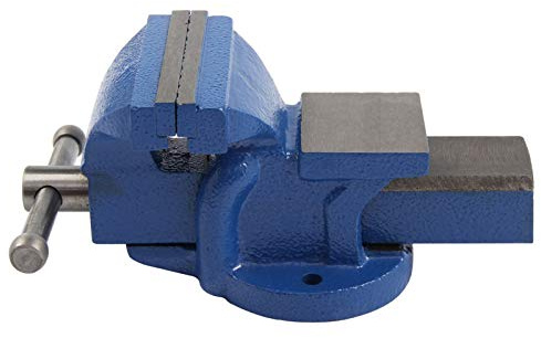 Youyijia Heavy Duty Bench Vice with 360 Degrees Swiveling Base - Cast Iron Workshop Vise Clamp for Factory Tool Material Clamping Fixing (4-inch)