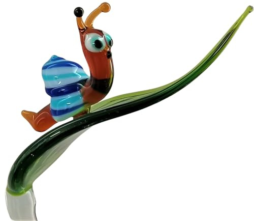 Orchideenstab, Blatt mit Schnecke (hellblau) (normal)