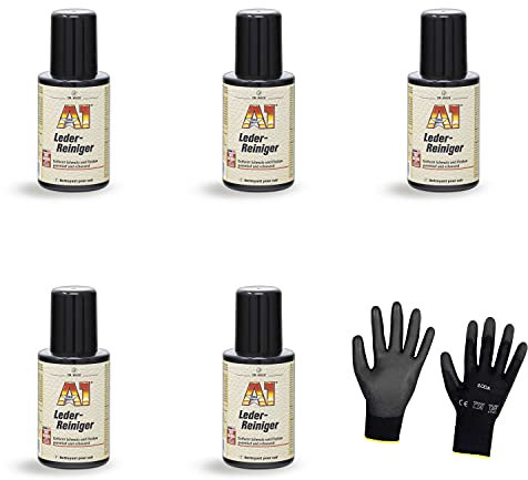ILODA Schutzhandschuhe + 5xDr.Wack A1 250ml Leder-Reiniger