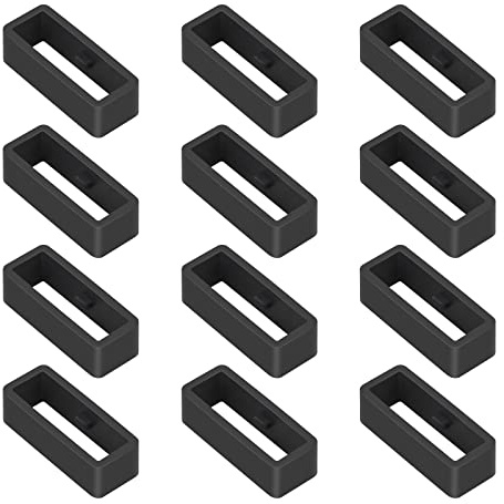 Vicloon Klockband, 12-pack silikon klockarmband hållare klockrem hållare 18 mm, 20 mm, 22 mm smartwatch bandhållare ögla klockfästen ringar, 22 mm, 22MM, armband