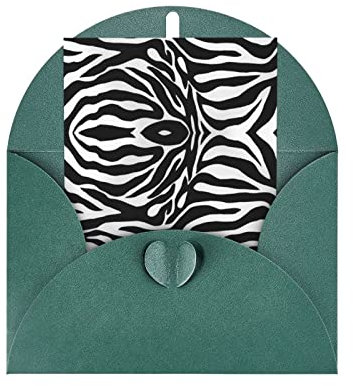 Grußkarte mit Zebra-Druck, Jahrestagskarte, Dankeskarte, Urlaubskarte, Hochzeitskarte, Freundschaftskarte, Party-Einladungskarte