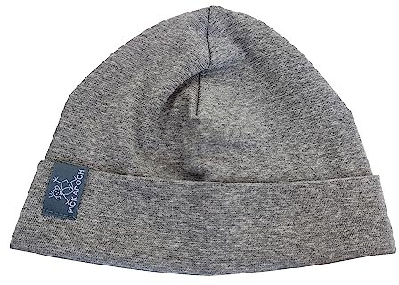 PICKAPOOH Kinder/Damen/Herren Mütze Schlupper Bio-Baumwolle grau (as3, Numeric, Numeric_48)