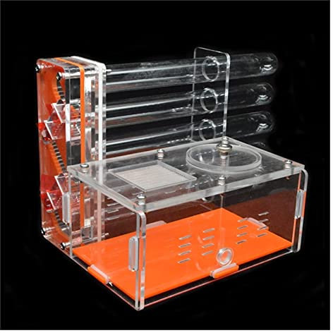 Ameisenfarm, Ameisenzuchtnest, DIY-Ameisenfarm, 5 Stück, 18–180 mm, Gips-Reagenzglas-Nest mit Futterbereich, Haustier-Werkstatt, Ameisenhaus, Königin-Ameisennest-Schloss (Farbe: Wassereinspritzrohr) (
