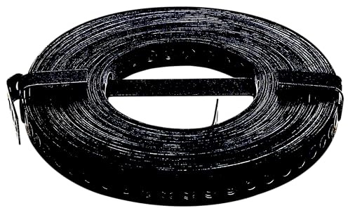 Alberts 329549 Lochband - verzinkt - schwarz - kunststoffbeschichtet - 10.000 x 12 x 0,8 mm