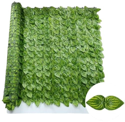 Künstliche Pflanze, Künstliche EfeuHecke, Grünes Blattzaunbrett, 50 X 100 Cm, Künstlicher Sichtschutzzaun, SonnenschutzSchattennetz, For Zuhause, Outdoor, Garten, Balkon, Dekoration(Wl-cy-xg,100X300CM
