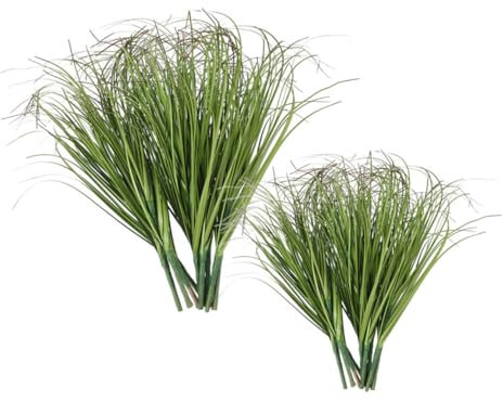 MUSISALY Artificial Grass Plants Faux Shrubs 30cm 40cm Deep Green Simulation Plant Props 20pcs Realistic Home Indoor Outdoor Greenery Decoration