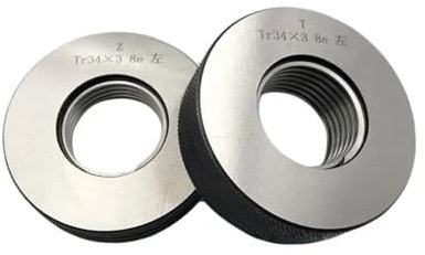 ANNESEY 2 stücke Trapez Gewinde Ring Gauge Tr32x3 Tr34 Tr36 Tr38 Tr40 Tr42 Tr44 Tr46 Tr48 Tr50 Tr52 Spline Schraube Gewinde Ring O messgeräte(Tr50x3)