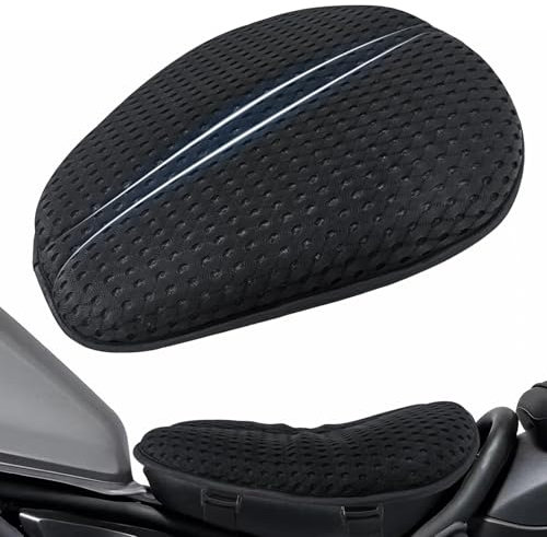 AEROiVi Motorrad Sitzkissen Pad mit 3D Air Mesh Atmungsaktiv Waschbar Stoßdämpfung Stop Hot Seat
