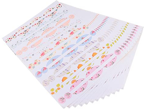 HOMSFOU 12 Blätter Selbstklebende Etiketten Für Ätherische Ölflaschen Glas Rollflaschen Kosmetik Flaschenaufkleber Zur Beschriftung Und Organisation
