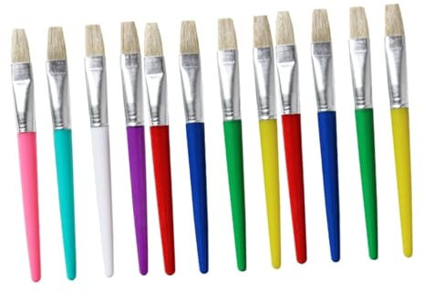 KONTONTY 12stücke Pinselstifte Für Kinderfarbe Zeichenstift Für Zeichnen Malset Mit Für Acrylmalerei Ölmalerei Aquarellmalerei Keramikmalerei Und Bastelmalerei