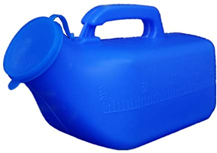 Urinarios para hombre de 2000 ml para hombres, vasos masculinos antiderrames, cama de hospital de gran capacidad con tapa, orinal a prueba de derrames