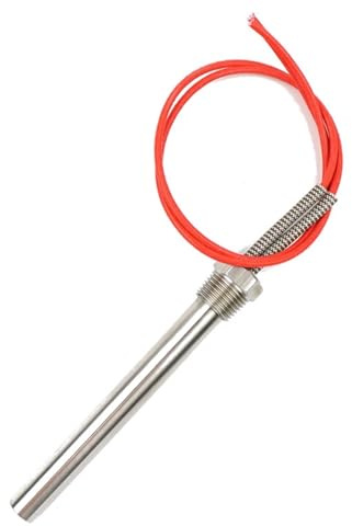 Calentador de Cartucho de 24 V - Calentador de inmersión Tubular de 16 mm con Rosca de 1/2 - Elemento Calentador de Agua for impresión 3D/automoción(200w 16x150mm)