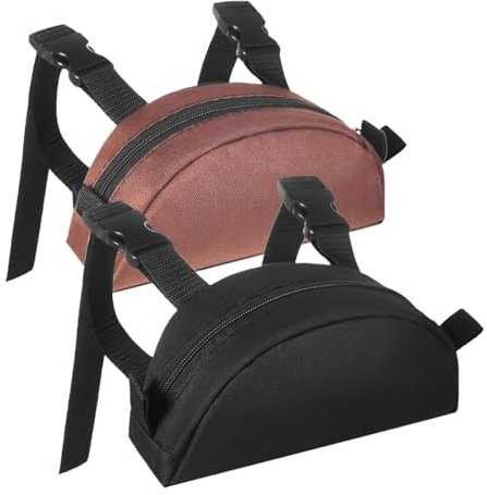 2 Pezzi Borsa Sella Cavallo Tasca Pomello Sella Scomparto Zaino Oxford Tessuto Resistente Organizzatore con Cerniera Adatto per Escursioni C, Nero E Marrone