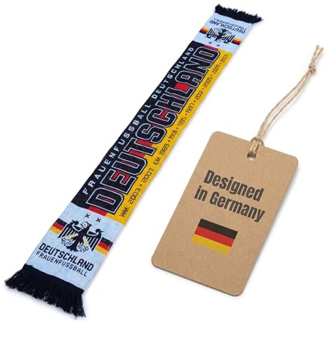 Generisch Deutschland Schal, Fanschal (Strickschal) – Erfolge Frauenfußball – 145 x 17 cm