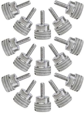 Mikikit 15 Tornillos de Acero para Prensatelas de Máquina de Coser Tornillos de Cabeza Manual Roscados Aplicables Repuesto para Mantenimiento Doméstico y Taller Accesorio de Ajuste