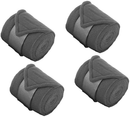 jojnsha Protectores De Piernas Equinas Antirozaduras con Cinturón Elástico para Caballos Activos Vendajes Envolventes Pata De Caballo para Clima Frío