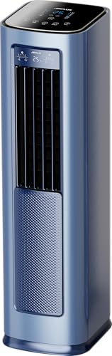 3-in-1 Portable Air Conditioner 12000 BTU, ELECCI Mobile Air Conditioning for Home with Cooling, Dehumidifier, Fan＆Auto Mode, Dark Blue Air Conditioners with Left & Right Sweeping, 24H Timer