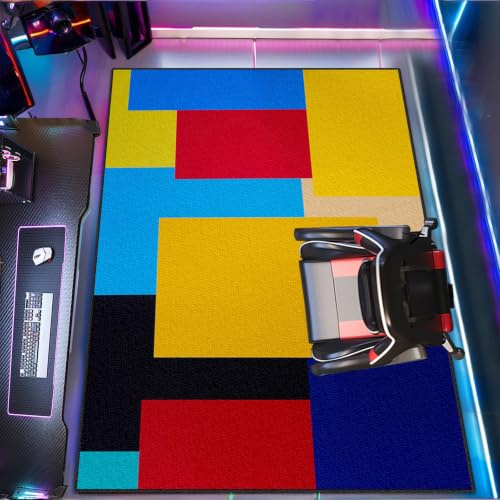 KwuSeug halkfri tvättbar gamingmatta rum 70 x 80 cm område matta dörrmatta stor för sovrum vardagsrum matsal lekrum terrass balkong