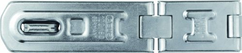 ABUS Doppelgelenk-Überfalle 100/80 - Vorrichtung für Vorhängeschlösser - für aufschlagende Türen und Ecklösungen - 32157 - ABUS-Sicherheitslevel 4 - Silberfarben