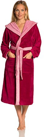 Vossen Damen & Herren Bademantel Poppy cranberry M