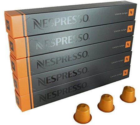 Nespresso Linizio Lungo 50 coffee capsules