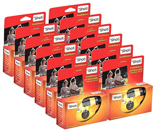 TopShot 400 appareils Photo jetables avec Flash intégré (Paquet avec 12 caméras, 27 Images)