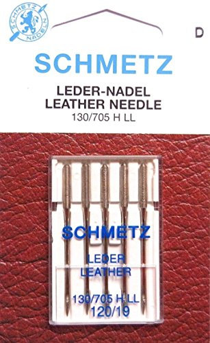 Schmetz 5 Leder Universal 130/705H-LL Flachkolben Nähmaschine Nadeln Stärke 120