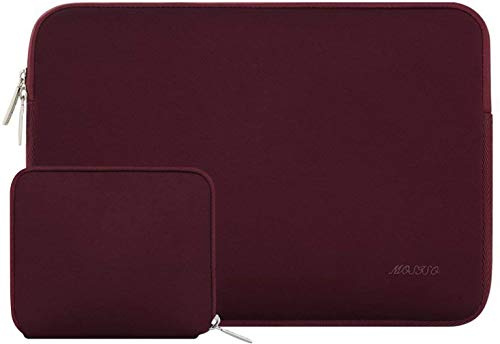 MOSISO Laptop Hülle Tasche 13,3-14 Zoll für MacBook Pro 14 M5 M4 M3 M2 M1 | Laptoptasche für MacBook Pro 14 M5 M4 M3 M2 M1 (2026-2021)/Air A1466, Ultraleicht, Ultradünn Laptophülle, Weinrot