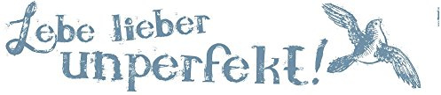Komar Deco-Sticker LEBE LIEBER UNPERFEKT | 14 x 70 cm | Wandtattoo, Wandbild, Wandsticker, Wandaufkleber, Walltattoo, Sprichwort, Zitat, Taube | 18004h