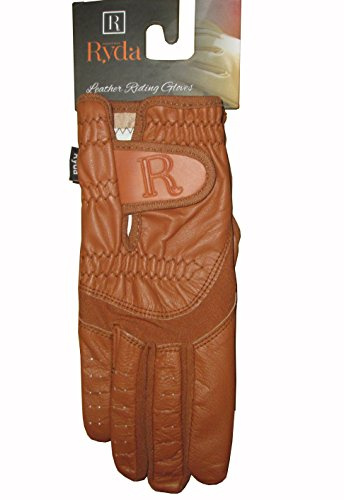 Ryda Comp Tan or Brown Ladies Leather Horse Riding Gloves