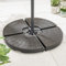 CHRISTOW Cantilever Banana Parasol Base 66kg, Garden Umbrella Weight, Sand Or Water Filled, 4 Piece, Heavy Duty, Weather Resistant