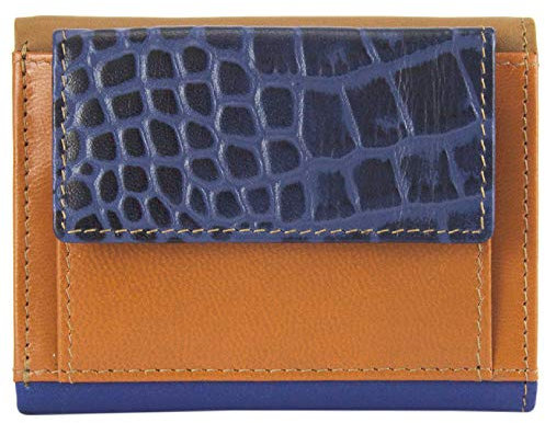 Sunsa Geldbörse Damen. Geldbeutel aus weichem Leder mit RFID-Schutz. Portemonnaie Damen. Bunt Brieftasche. klein Portmonee mit viele Fächer. Ledergeldbörse als Frauen Geschenke