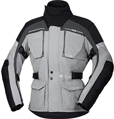 IXS Tour Traveller-ST Motorrad Textiljacke, dunkelgrau/hellgrau, L