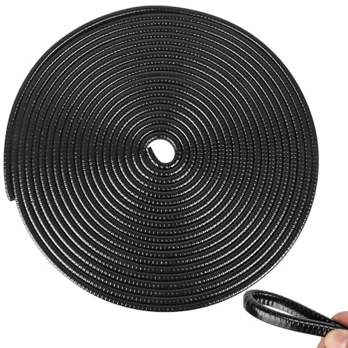 Storystore Car Door Edge Protector 16Ft(5M) Universal Fit U Shape Edge Trim Rubber Seal, Car Trim Door Protectors Edge Guards Fit for Most Cars (black)