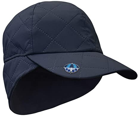Surprizeshop Ladies Waterproof Cap With Inner Fleece Lining (NAVY) | Ball Marker & Magnet Included | Soft Warm Inner Fleece Lining | Golf Hat | Walking Hat | One Size Adjustable Toggle