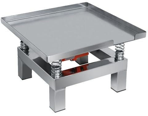 SACLMD Table vibrante en béton électrique,Mini Table de Vibration en Acier Inoxydable,Idéale pour enlever Les Bulles d'air et Le gobelet,Vibromasseur à Plaque Plate,220V