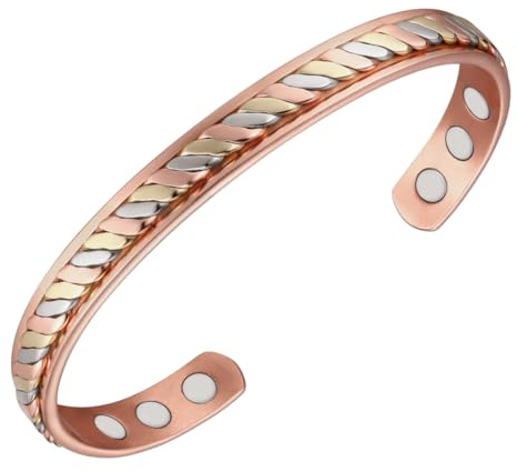 Vicmag Copper Bracelet for Women Ladies Magnetic Ultra Strength Magnets Bangle