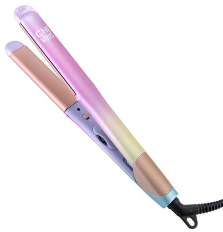 CHI VIBES - Piastra per capelli On The Edge, in ceramica, con piastre di precisione, capelli senza crespo, diverse impostazioni di temperatura