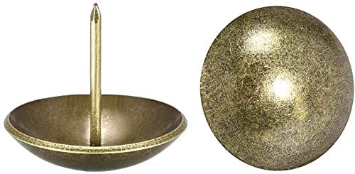 XYWHPGV Polsternägel Reißnägel 30mm Durchmesser 28mm Höhe Antiker runder DaumenPush Pins Bronze Ton für Möbel Sofa Kopfteile, 20 Stück(53045 7f3e0 fa2c8 3a33e b3131 4ee55